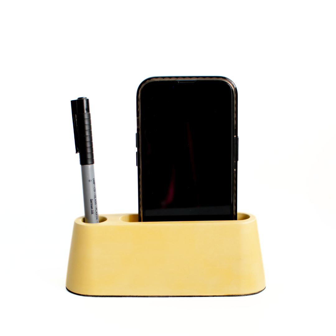 Pen and mobile stand small (Yellow)