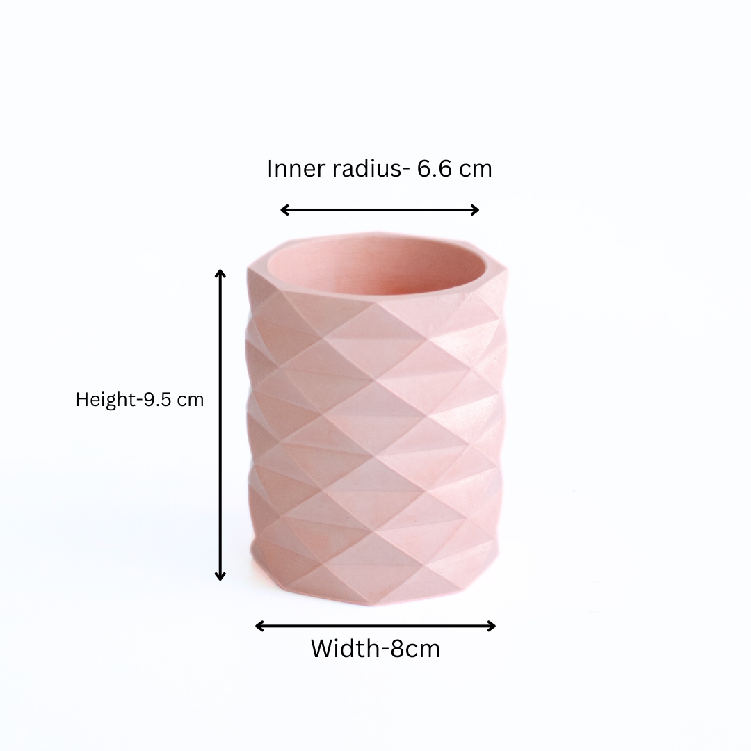 Toothbrush holder Geometric shape (Pink)