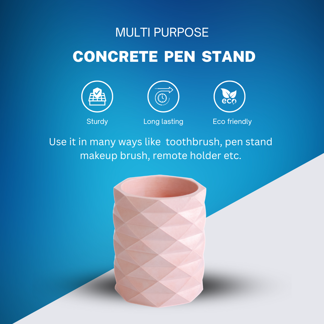 Toothbrush holder Geometric shape (Pink)