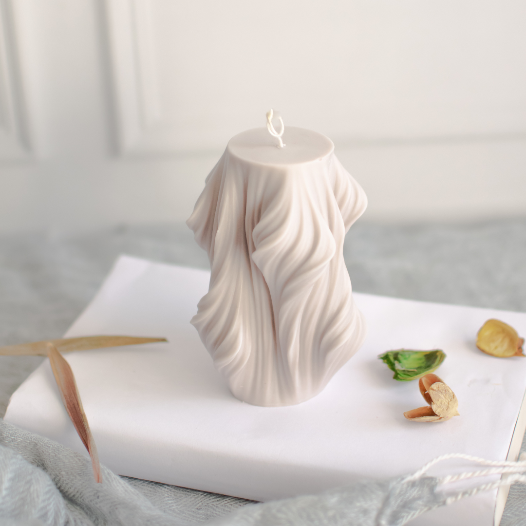 Soy wax wave candle
