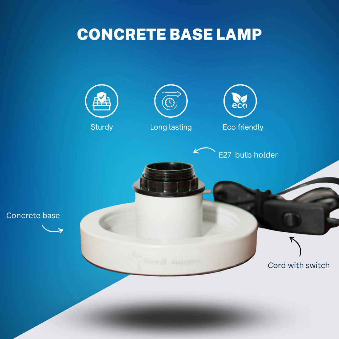 Nyra Concrete base Table lamp