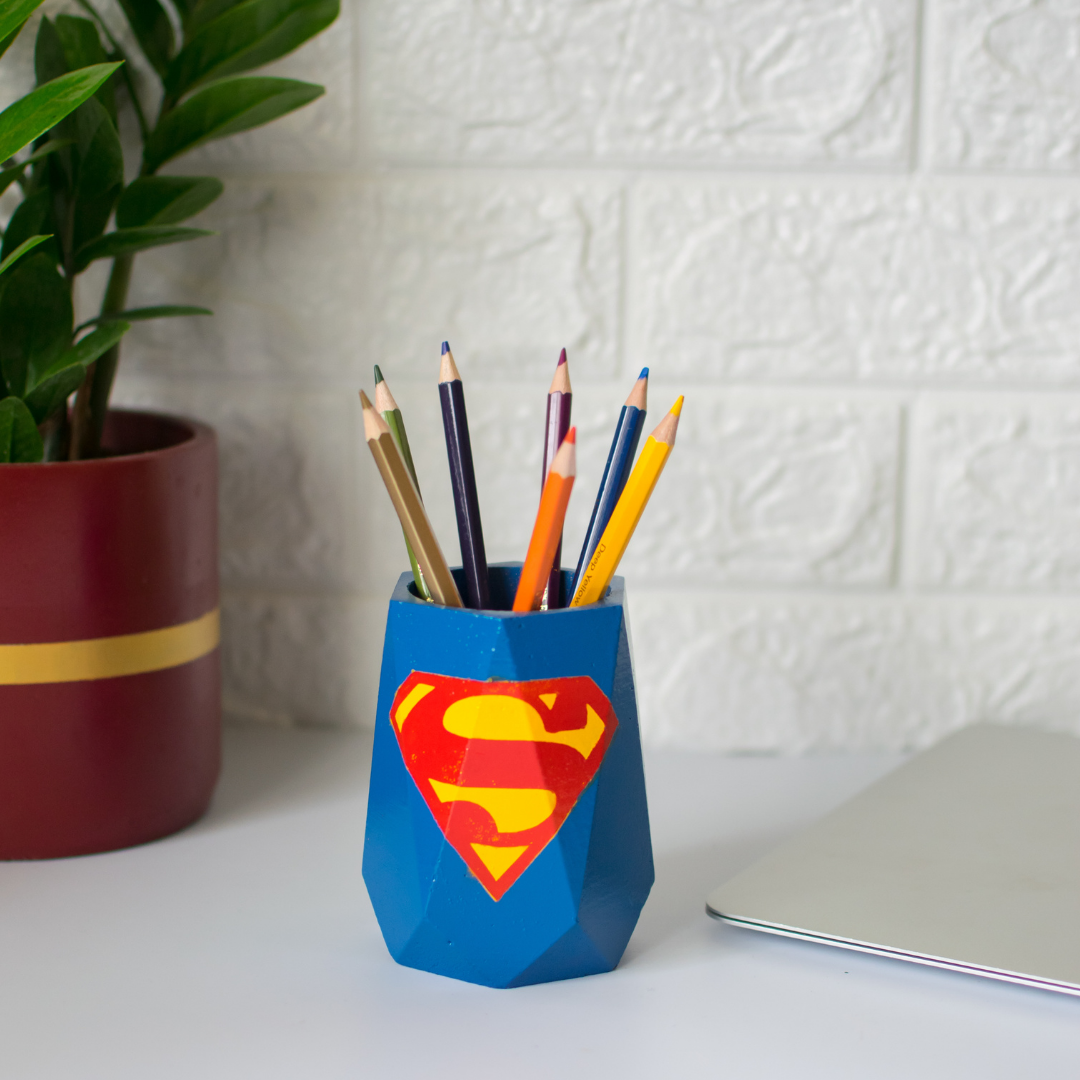 Superman Theme Pen holder