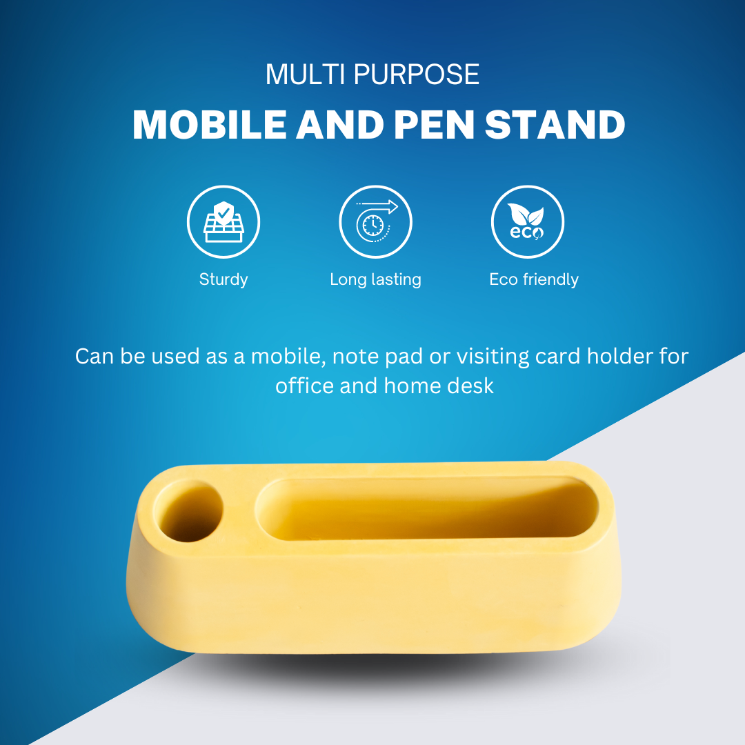 Pen and mobile stand small (Yellow)