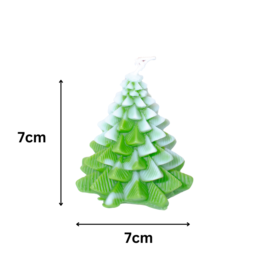 Soy wax Christmas tree candle (Set of 2)