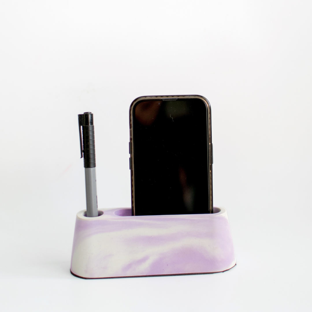 Pen and mobile stand small (Violet)