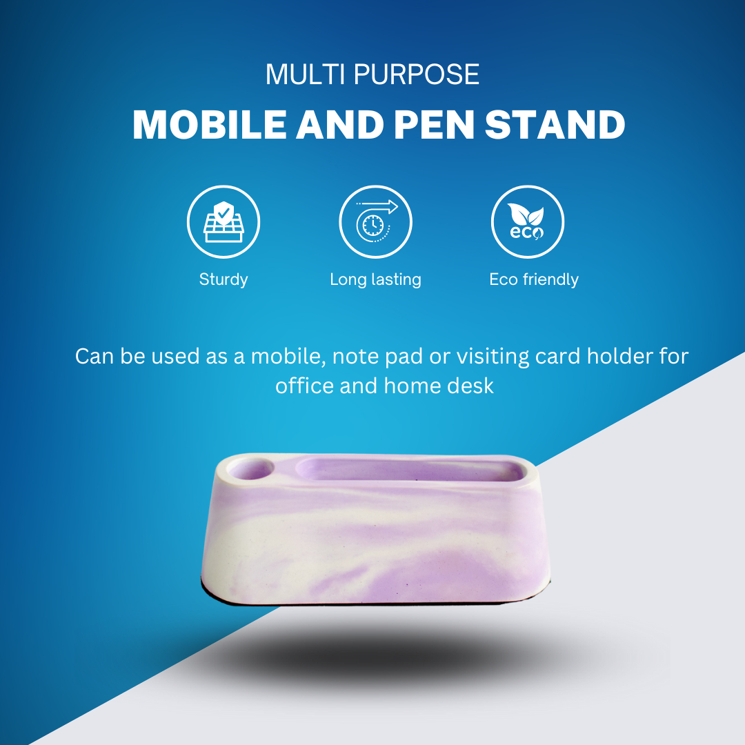 Pen and mobile stand small (Violet)