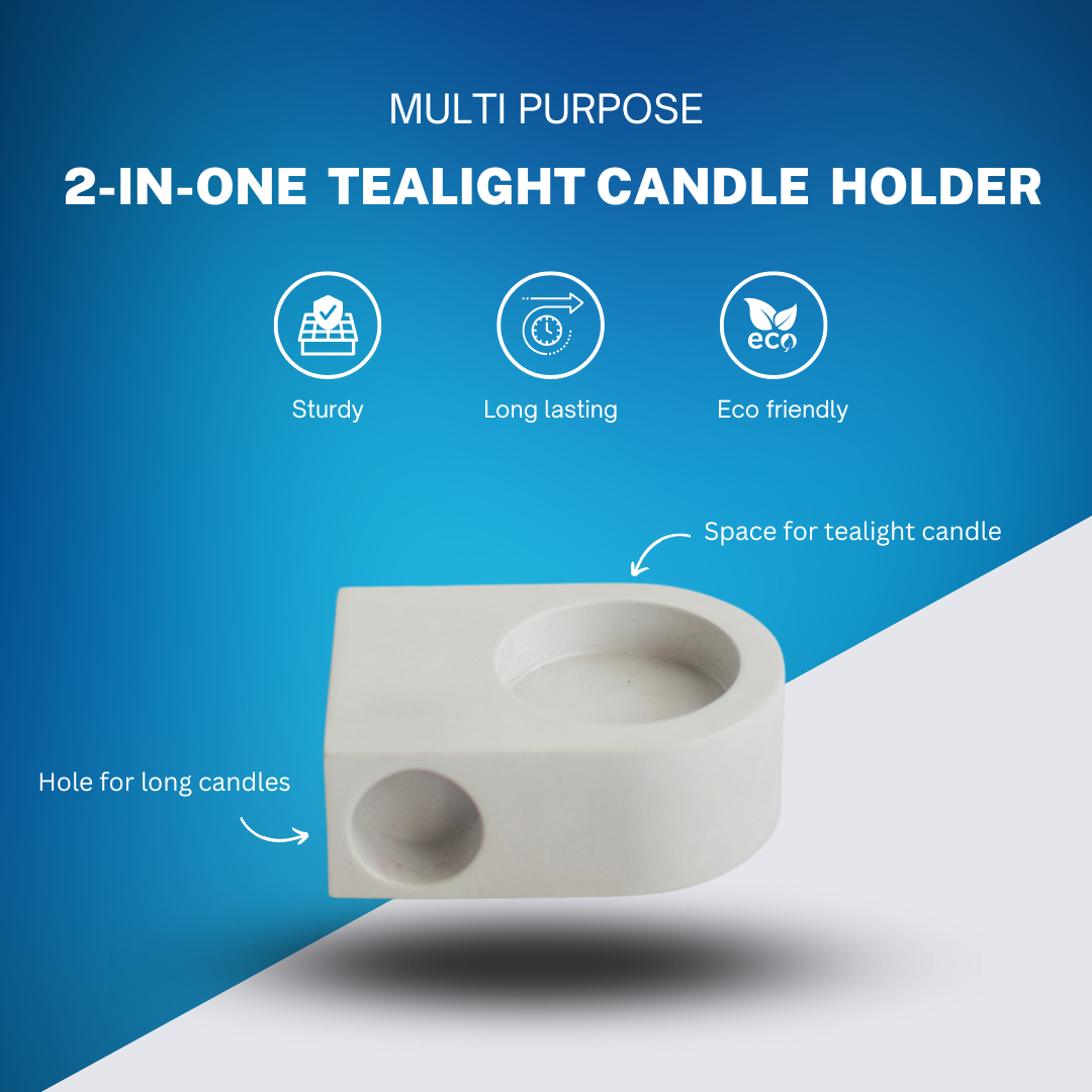 2-in-one Tealight Candle Holder made of concrete