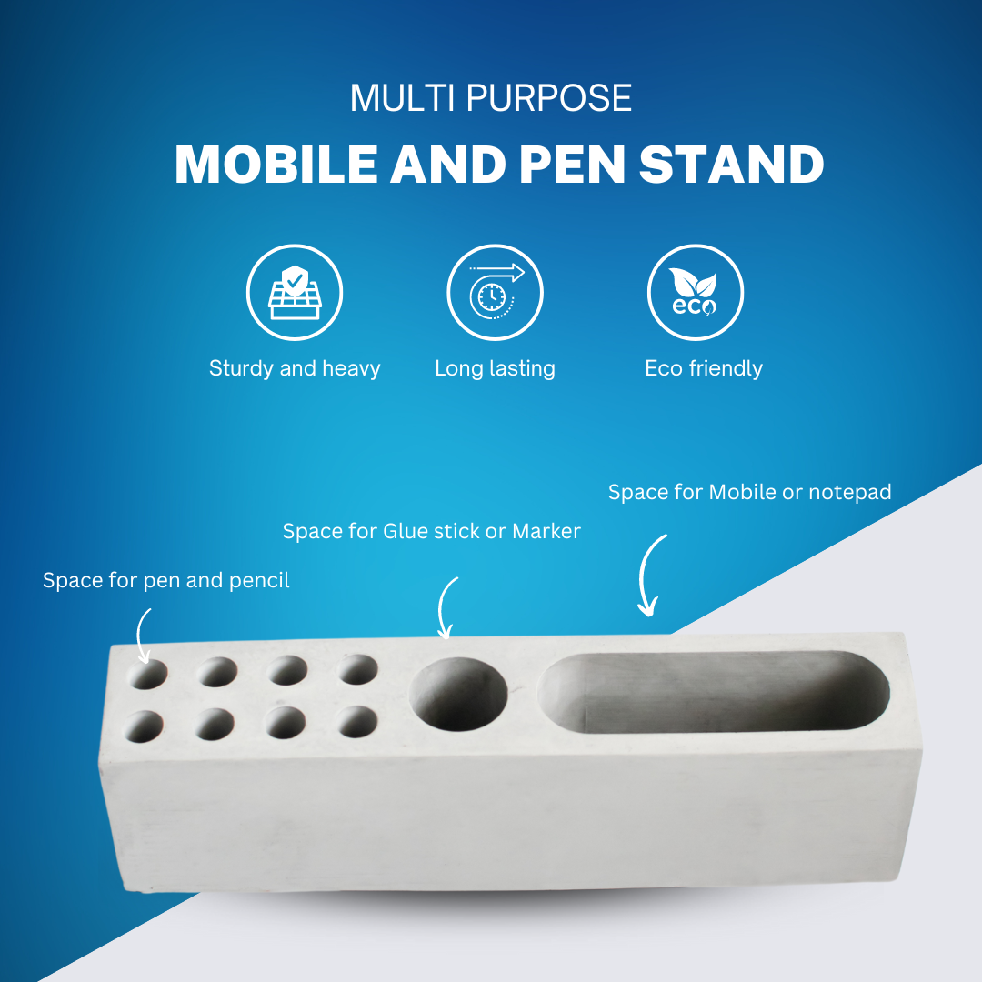Pen and mobile stand (Grey)