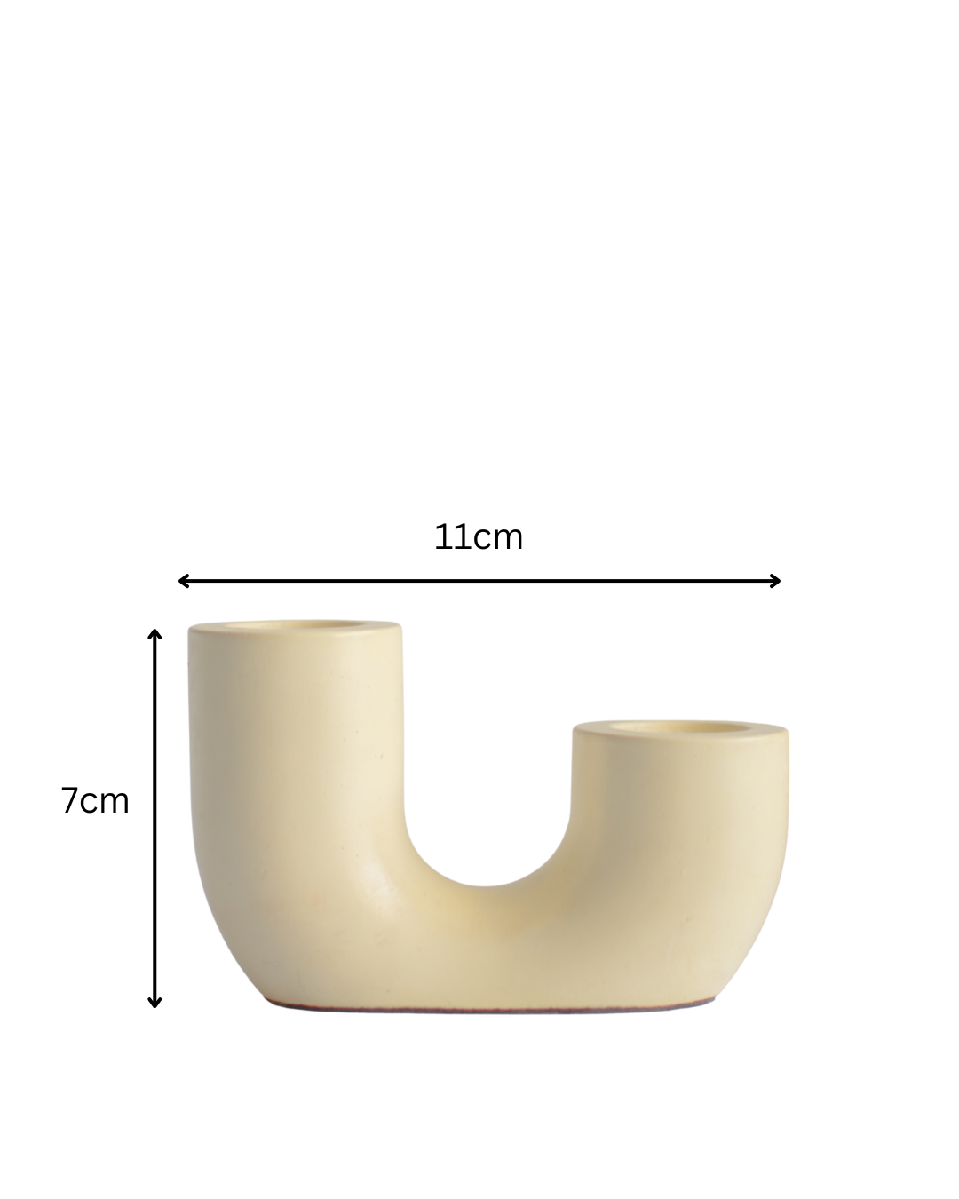 Dwell dapper Concrete Candle Holder with Scented (100% Soy Wax) Tapered Candle Included