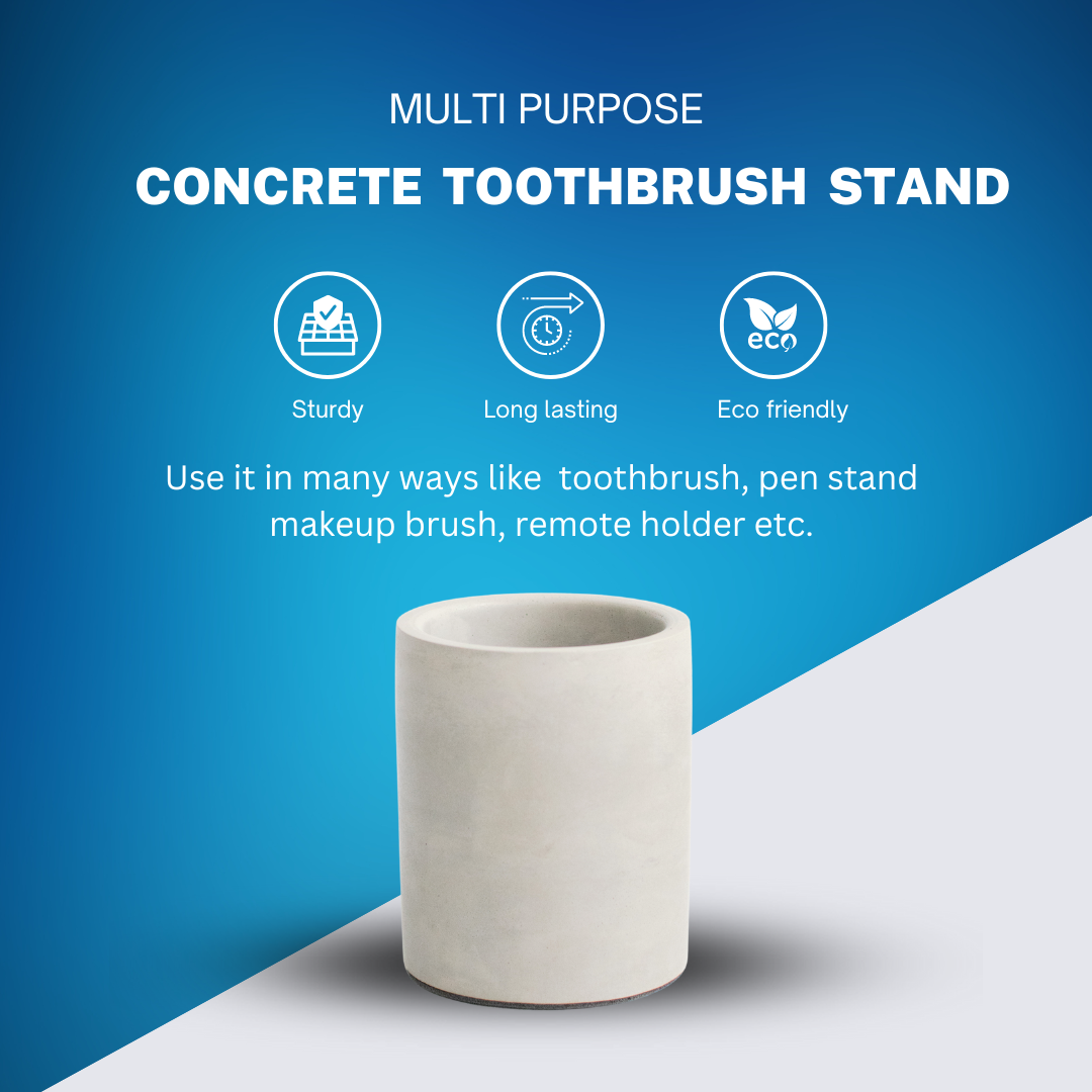 Cylindrical toothbrush holder (Grey)