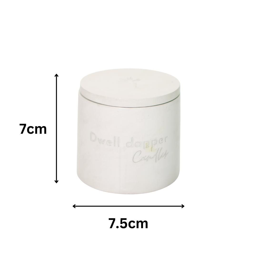Soy wax candle in concrete jar (Grey)