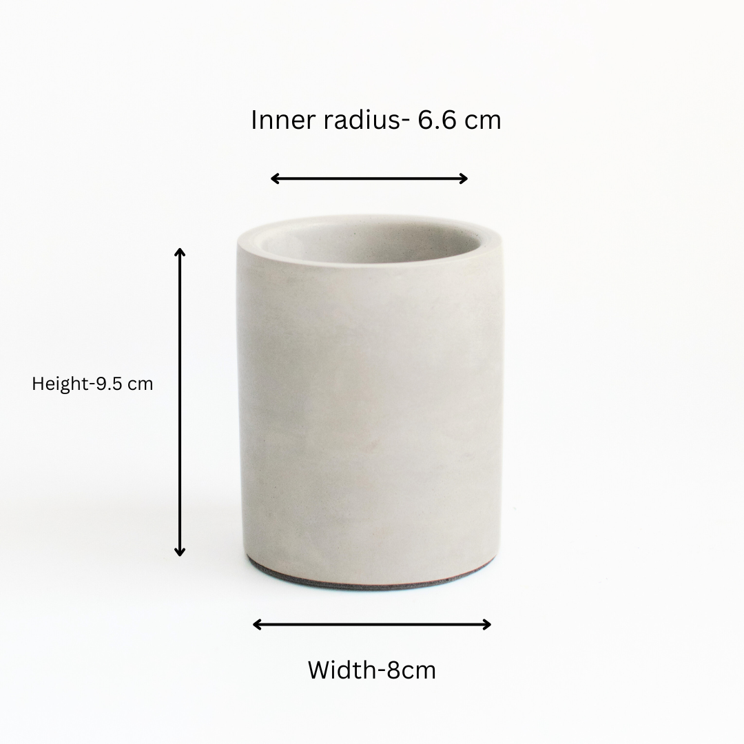 Cylindrical toothbrush holder (Grey)