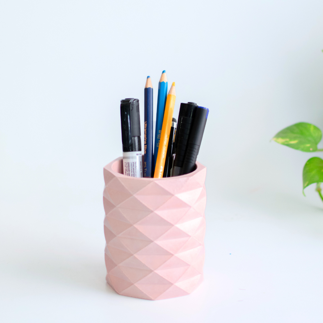 Toothbrush holder Geometric shape (Pink)