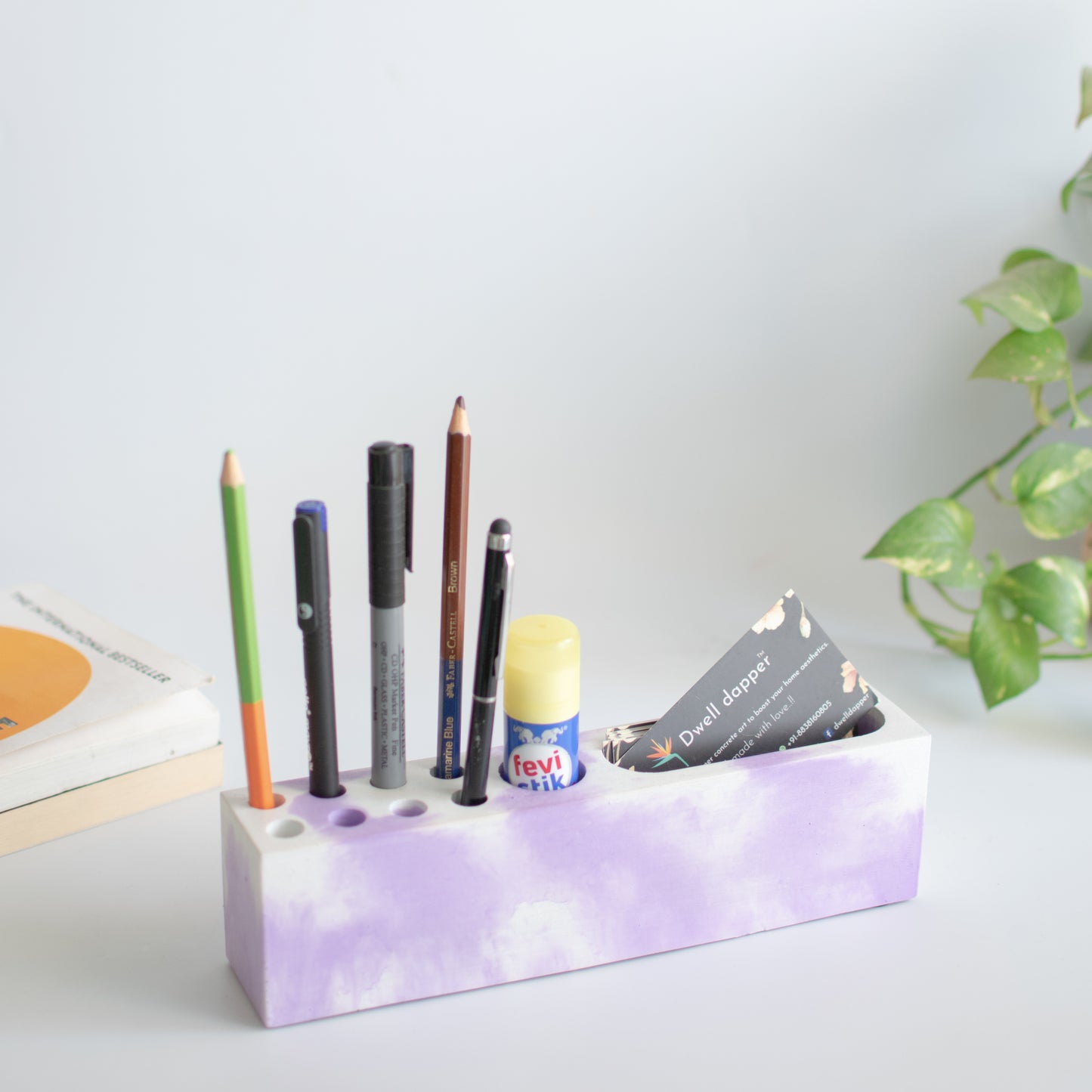 Pen and mobile stand (Purple)