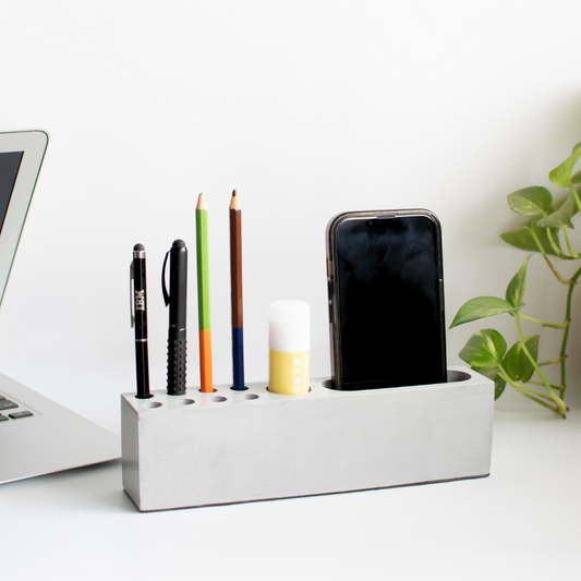 Pen and mobile stand (Grey)