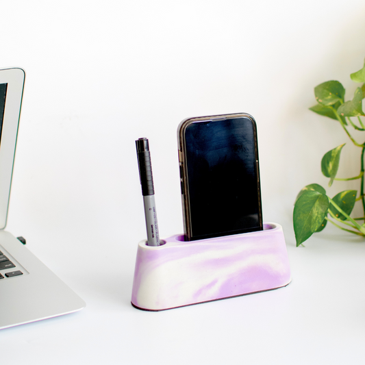 Pen and mobile stand small (Violet)