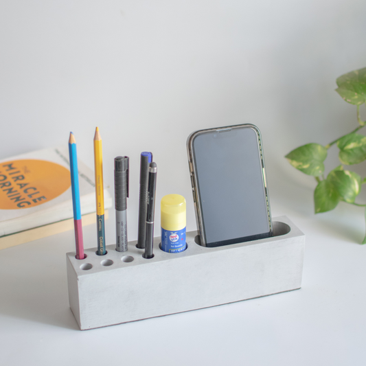 Pen and mobile stand (Grey)